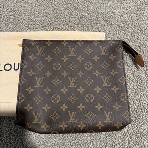 Louis Vuitton Monogram Brown Toiletry Bag